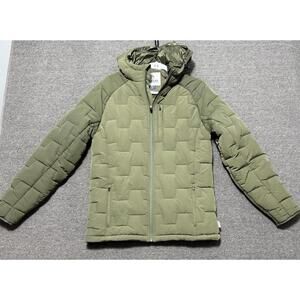 Magellan Puffer Coat Olive Green Water Resistant Mens Small